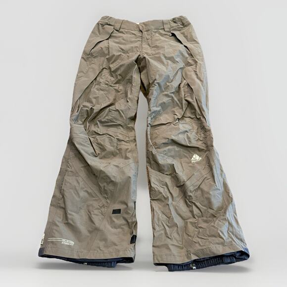 Nike ACG Womens Brown Storm Fit 3 Outer Layer Snow Ski Snowboard Pants Size S - Picture 1 of 10